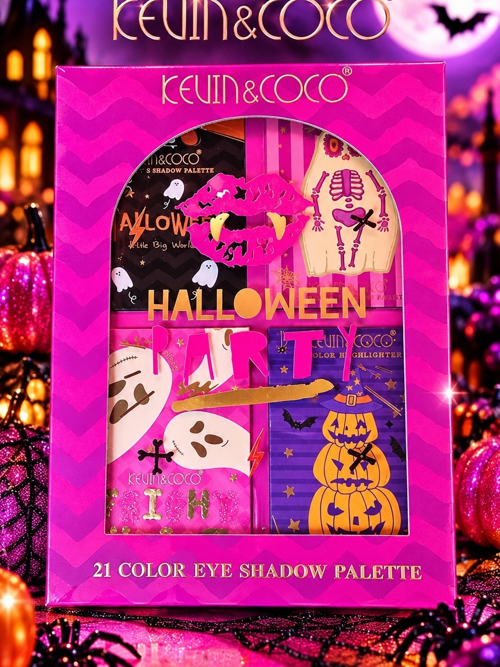 KEVIN & COCO Halloween Party 21-Color Eyeshadow Palette